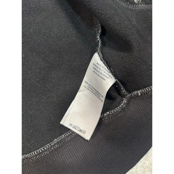 True Religion Men's Size Jet Black Coated Moto Hoodie Jacket Size 3XL - Picture 8 of 12